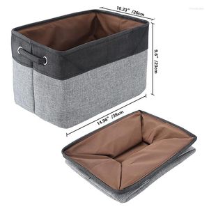 Storage Bags HOUSBAY Basket For Organizing Shelves Bins Closet Organizer Clothes Book Shelf Baby Toy Organization 1 Pcs