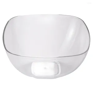 Dinnerware Define tigelas de plástico tigelas de plástico acrílico de acrílico armazenamento de sobremesas múltiplas clear clear sopa requintada suporte transparente