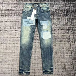 Neue lila Herren-Tag-Unisex-Designer-Jeans mit Rissen für Herren, Dhgate, gewaschene alte Kleidung, Designer-Hosen, Pantalones, Herren-Jeans, Markenjeans