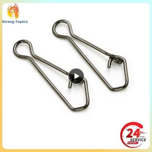 Fishing Accessories QL Hooked Swivels Snap Stainless Steel Sea Fishing Tackle Hook Lure Connector Fishing Swivel Snap Pin Fishhooks Pesca 8 230812