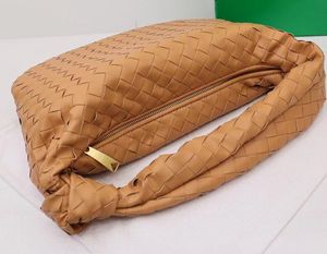 Knot Woven Leather Hobo Bag For Women's Handbag Purses Solid Color Jody