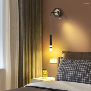 Wall Lamp Modern LED Living Room Bedroom Lights Home Decoration Minimalist Spotlight Reading El Bedside Lighting