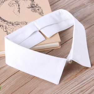 Bow Ties Classic Black/White Collar Shirt Fake Tie Vintage Detachable False Lapel Blouse Top Women/Men Clothes