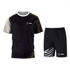 Мужские спортивные костюмы YUDX Classic Casual Style Tennis Tennis Wear Besting Fitness Fitness с коротким рукава