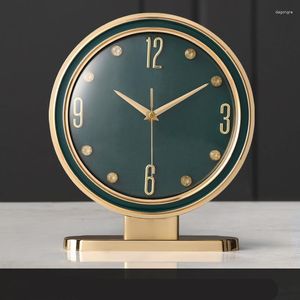 Настольные часы 2023 Современные легкие роскошные высококачественные сплавы гостиной стойки часы модный и простые 1 шт.