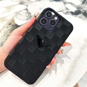 Phone 2023 Mens Case Fashion for IPhone 14 Plus 13 12 11 Pro Max Womens Luxury Lattice Cover Case Anti-drop CellPhone Shell
