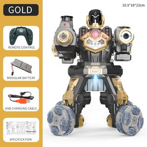 Electricrc Animals RC Robot Toys for Kids con gustosi effetti sonori di luce Sincezione del telecomando Battle Robot interativo umanoide 230812 230812