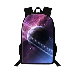 Bolsas escolares saco de padrões de planeta espacial para meninas adolescentes garotas de galáxia backpack unisisex bookbag masculino homens viagens casuais