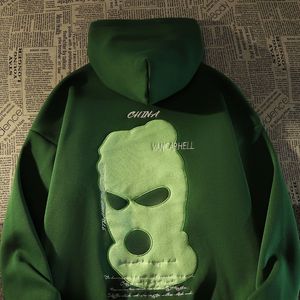 Herrtröjor tröjor mörka gotiska roliga mönster design high street mode hoodies män förlorar casual hip hop lata par hoodies män kläder y2k 230812