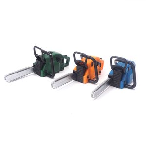 Tools Workshop 1 12 Dollhouse Miniature Chain Saw Lawn Mower Model Simulation Repair Tool Saw Dolls Houses Furniture Garden Tools Accessor 230812