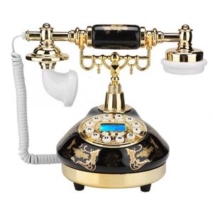 Телефон ретро винтажный телефон Домашний стационарный телефон Телефон для рабочего стола с фиксированной телефонной керамикой старый телефон для домашнего офиса El Decoratioin 230812