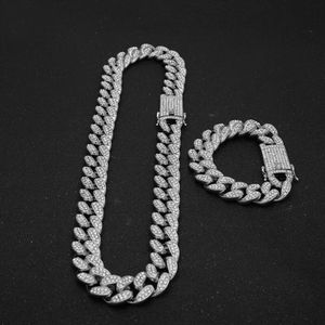 2023Designer Necklace 20mm Link cubano Catene bracciale da uomo per uomini Accessori rap rap Cuban Hiphop Accessori per la catena moissanite MOISSanite Beliochi