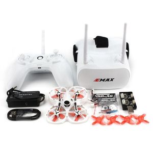 Elektro-/ RC-Flugzeug EMAX TINYHAWK II WHOOP 75 mm 1-2S RC FPV RACING DROhne mit FRSKY D8 RUNCAM-Kamera-Transporter 5,8 g Brille E6 Tran Dhr2j