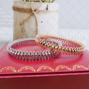 Bangle europeu e americano avançado de bracelete rotativo temperamento 925 Brand de moda de ouro prateado Brand Fine Jewelry Presente 230814