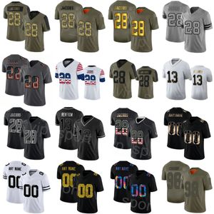 Custom Football 35 Zamir White Jersey 34 Brandon Bolden 17 Davante Adams 28 Josh Jacobs 5 Divine Deeblo 39 Nate Hobbs 84 Keelan Cole 9 Tyree Wilson Uniform Mann Tuxizhe