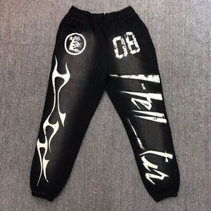 Erkek lüks tasarımcılar pantolon erkek pantolonl cehennem stüdyoları kırmızı parlama pantolon eşofmanlar erkek jogger moda hip hop pantolon pinkwing-12 cxg81419