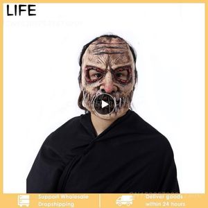 Maski imprezowe 1 ~ 8pcs Przerażający Głów Guht Głowa Kość Zimna soft Halloweenowa impreza Propatry okropne Halloween Party Scary Mask Scary Latex Mask 230812