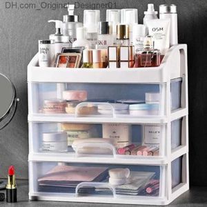 Makeup Organizer med 3 lådor Cosmetics Display Box Makeup Storage Box Bedroom Badrum Z230815