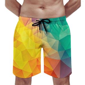 Мужские шорты Board Multi Abstract Geometry Casual Swim Trunk