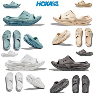 2023 Hoka Slides Sippers Orda Recovery platform Hokas Fashion Slides Shoes One One Mens Womens Sandals Designer Slippers White Black Beige Yellow Green Cold Eur 36-45