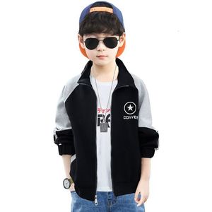 Jackets Teens Boys Spring Spring Autumn Coats Big Children's Casual Bonito Windbreaker Roupas Teenage