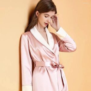 Frauen Nachtwäsche rosa Velor Nachthemen Frauen Button-Down-Pyjamas Set Solid Color Long Sleeve Home Clodh Casual Loungewear
