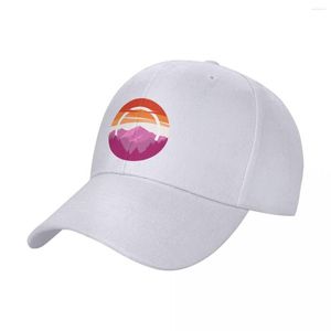 Ballkappen Pride Mountain (subtile lesbische Flaggendesign) Cap Baseball Fashion Beach Anime Männer Hüte Frauen