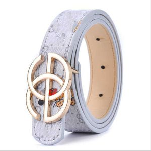 Children's Fashion PU Leather Belt with Cartoon Mouse Design and Smooth Circular Buckle - Adjustable Waistband for Boys and Girls