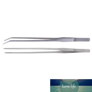 Live Tank Straight Curve Plant Tweezers Long Tongs Stainless Steel Plant Fish Tank Tweezer Cleaning Clamp Tool 27cm Aquarium