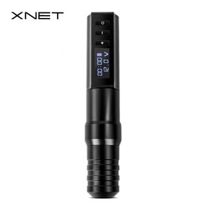 Tattoo Machine Ambition XNet Professional Wireless Gun Pen mit tragbarem Power Coreless Motor Digital LED -Display für Body Art 230814