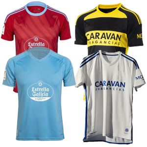 2023 24 T-shirty męskie prawdziwe Zaragoza RC Celta de Vigo Home and Away T-shirts Personalizowane koszule niestandardowe