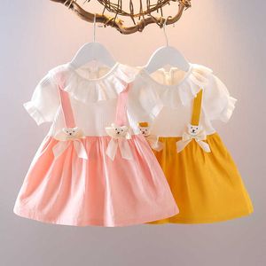 Clothing Sets Summer Children Fashion Clothing Girl casual clothes Cartoon Print dress/ Infant Casual Clothes