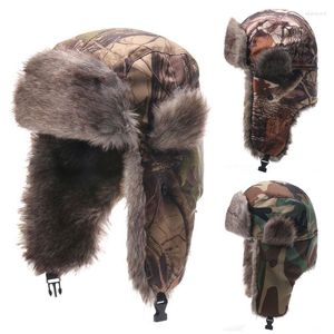 Bandanas Earflap Hat Lei Feng Camouflage Warm Winter Cap Thick Flaps Ski Colorful Fashion Unisex Outdoor Bandana