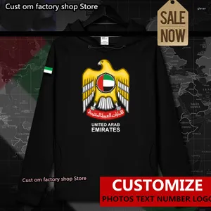 Con cappuccio maschile emirate arabi uniti sono emirati emirati emirati ae top maschile pullover con cappuccio da cappuccio da uomo felpata streetwear nation abiti da pista