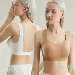 2023New Yoga Outfit U-formad backless Beauty Back Underwear Sports BH Externt bärbar Vest-Style Bras Women No Steel Ring Gathering Tops