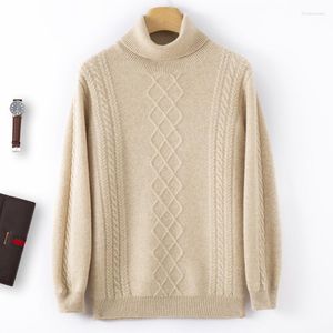 Men's Sweaters Autumn And Winter Thickened Cashmere Sweater Beautiful Wool Knitted Top Casual Large High Reverse Collar Pullovre