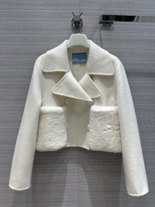 Runway Jackets 2023 New Autumn Wintern Lapel Neck Long Sleeve Brand Same Style Coats Women's Designer Tops 0814-5