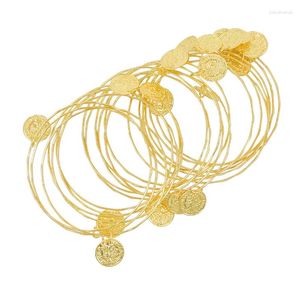 Bracelets de charme Bracelete dourado Acessórios para barriga feminina Acessórios para o estilo étnico Western