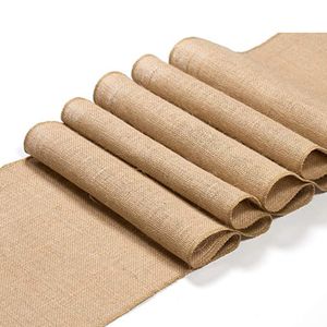 Table Runner 30 cm Larghezza Linence Iiuta Vintage Natural Table Runner Burlap Rustic Khaki Party Country Decorazione per matrimoni decorazioni per feste decorazioni da tavolo 230814