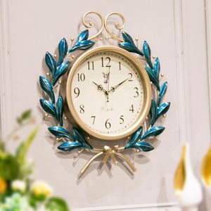 壁の時計レトロ時計オリジナルアート美学アンティーククォーツリビングルーム面白い贅沢なreloj de pared decor homeインテリア