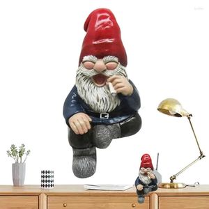 Gartendekorationen kreative Gnom Statue Cartoon Figur alte Mann Skulpturen Ornamente Regal Dekor lustige Hofkunst Harz Geschenk Desk Desk