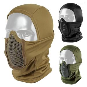 Bandanas Onetigris Balaclava Mesh Mask Taktycka Full Face Wargame CP Wojskowe HAT RUKICLE Army MultiCam Bandana Neck Gaiter