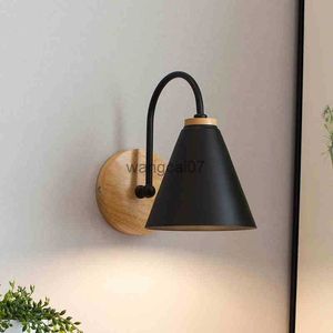 Vägglampor trä vägglampor säng vägg lampa sovrum väggljus för kök restaurang modern vägglampa nordisk makron sconces hkd230814