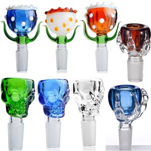 Neuankömmlinge farbenfrohe Augenball Männliche Glasschale 14mm 18 mm Wasserrohr Tabakrohr Schüssel Glas Bong Rauchrohr