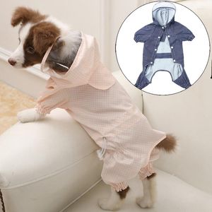 Dog Apparel Waterproof Pet Jumpsuit For Small Medium Dogs Dot Print Puppy Cat Raincoat Dachshund Pomeranian Overalls Mascotas Rain Coat