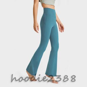 Blue with other colors lulus designer Yoga bell pants original factory with elevated waist high elastic hip lift running fitness sports wide foot casual pants