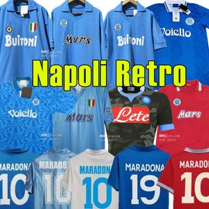 Diego Maradona ssc Napoli Maglie da calcio retrò 1986 1987 1988 1989 1990 1991 1993 2013 2014 Coppa Italia Vintage Calcio Maglia da calcio Classic Napule
