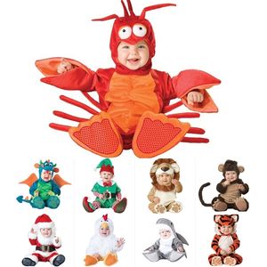 Rompers Purim Dress Rompers Animal Carnival Christmas Day Prezent Halloween Costume for Kids Pirate Dinosaur Santa Born Ubrania 230812