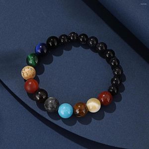 Strand Universe Galaxy Eight Planets Bracelet Blue Sandstone Sky Solar System