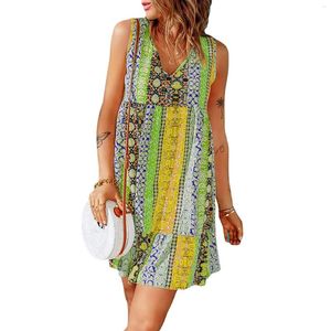 Casual Dresses Women'S Sexy V Neck Sleeveless Wrap Summer Long Sleeve Dress For Women Woman Maxi